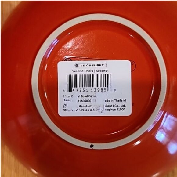 Le Creuset Set of TWO CERISE 16cm Cereal Bowls - Picture 5 of 5